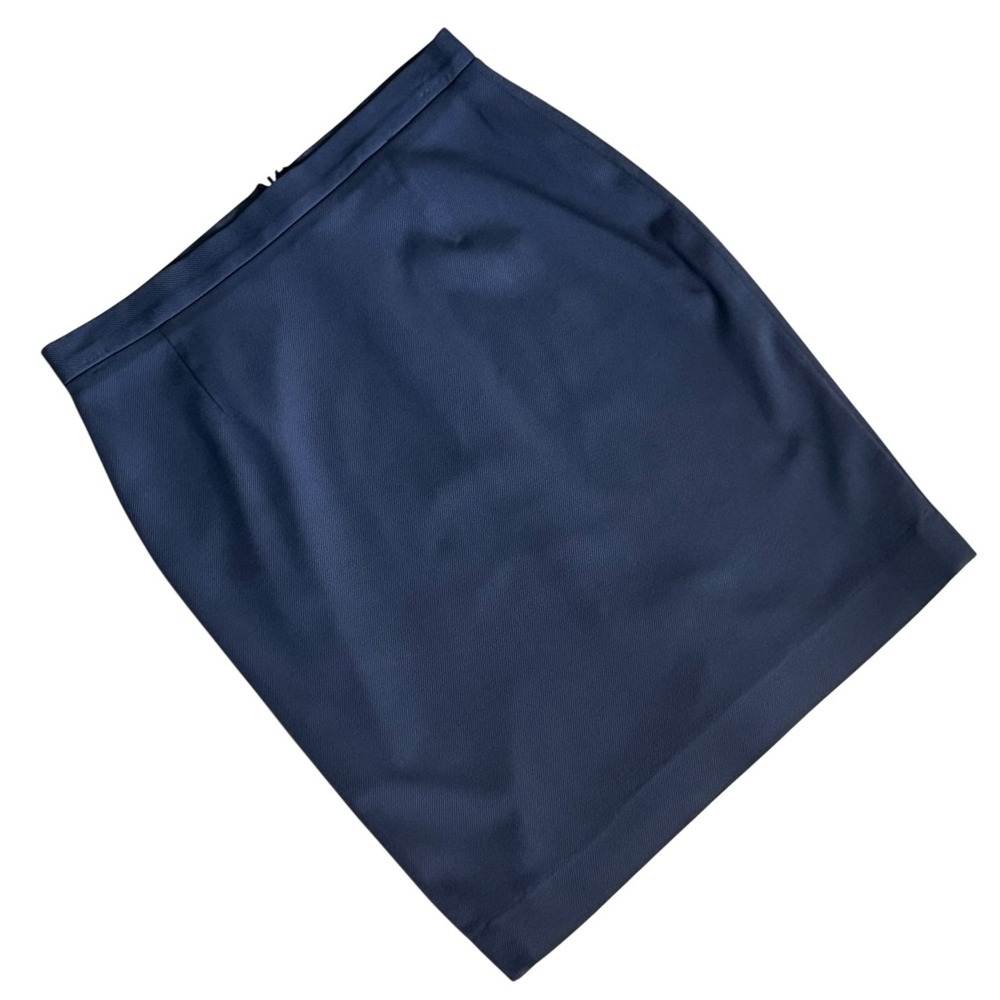 Nicole Miller for Mary Kay Navy Jacquard Pencil‎ Skirt Size 10R